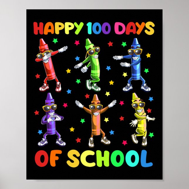 Cute 100 dagar med Kritor som dansar 100 dagar Poster (Framsidan)