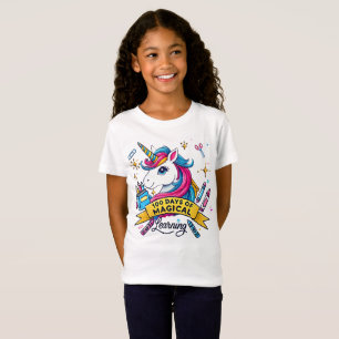Cute 100 dagar med Magic Learning Unicorn T Shirt