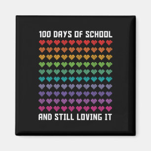Cute 100-dagarsdagens skola och fortfarande kärlek magnet