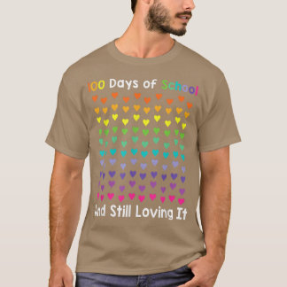 Cute 100-dagarsdagens skola och fortfarande kärlek t shirt