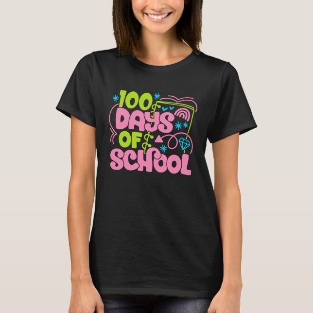 Cute 100 Days of School 100th Magical School Day T T Shirt (Framsida)