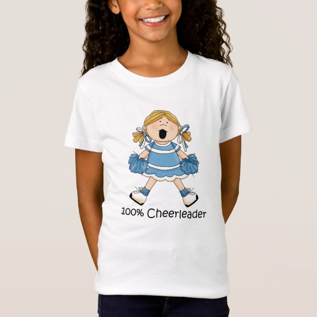 Cute 100-procentig CheerLedare - Blond T-Shirt (Framsida)