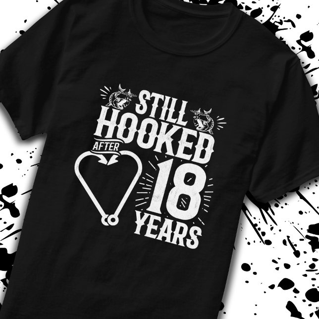 Cute 18-årsdagen Par, gift 18 år T Shirt (Skapare uppladdad)