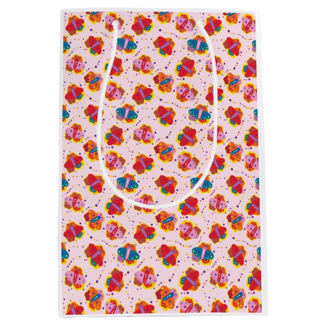 Cute 1960-talets stil-butterflies-presentväska (Framsidan)