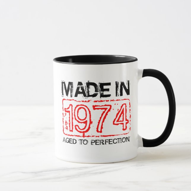 Cute 1974-Åldras till perfekt kaffe mugg (Höger)