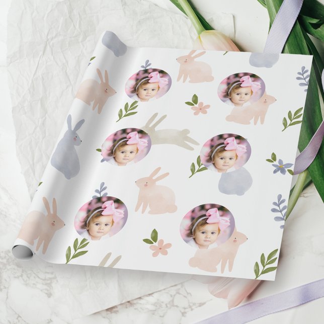 Cute 1:a födelsedagsfoto presentpapper (Skapare uppladdad)