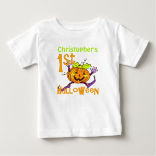 Cute 1st Halloween Pumpkin-Anpassningsbar T Shirt