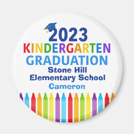 Cute 2023 Kindergarten Anpassningsbar School i Stu Magnet