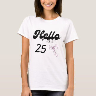 Cute 25th Birthday Shirt for Girls – Sweet 25 Year T