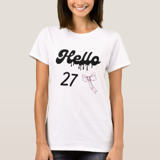 Cute 27th Birthday Shirt for Girls – Sweet 27 Year T