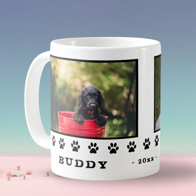 Cute 2 Hundar Black Tass Keepsaké Photo Kaffemugg (Skapare uppladdad)
