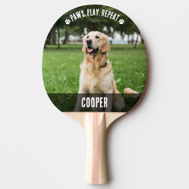 Cute 2 Photo Pet Ping Pong Paddle Pingisracket (Framsidan)