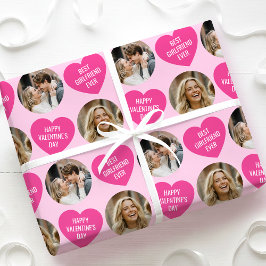 Cute 2 Photo Valentine's Day Heart Girlfriend Pink Presentpapper