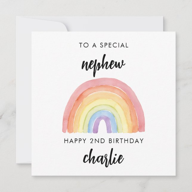 Cute 2nd-födelsedagskort för brorw kort (Framsida)