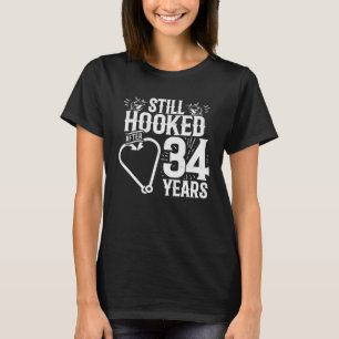 Cute 34-årsjubileum Par, gift 34 år T Shirt