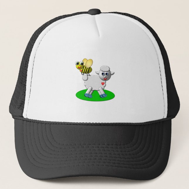 Cute 3-D-utseende och lamm Keps (Framsida)