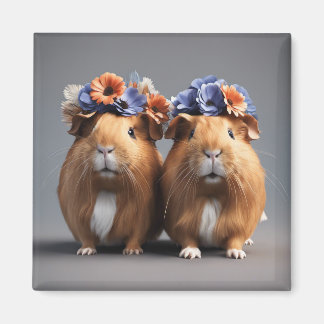 Cute 3D Boho Guinea Grisar Fridge Magnet, Cute-gåv Magnet