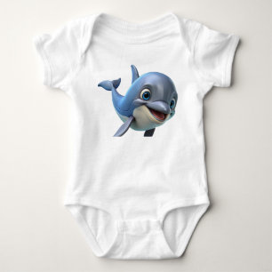 Cute 3d-hajavtryck t shirt