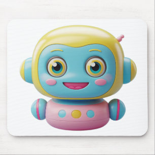 Cute 3D Robot Mouse Pad - Kawaii AI Tech Buddy Musmatta