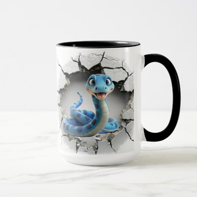 Cute 3D-snake Mugg (Höger)