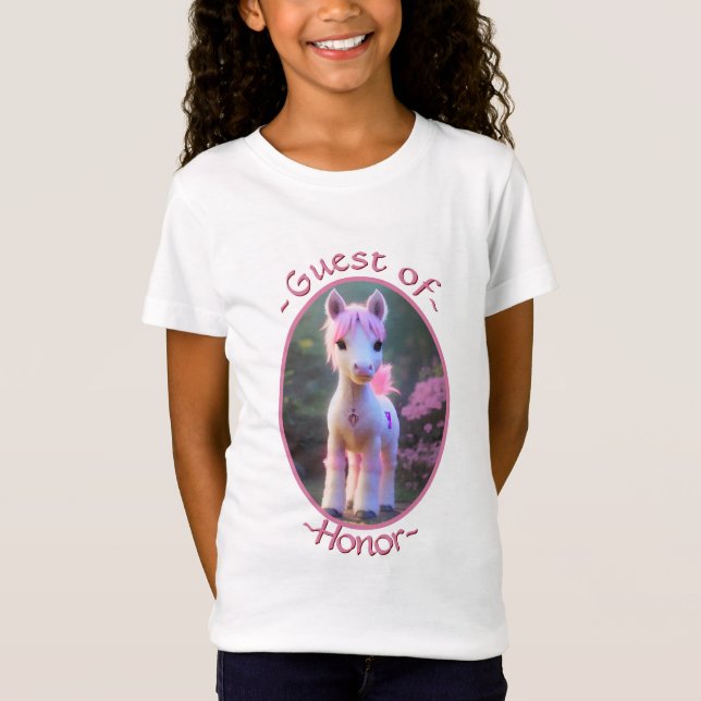 Cute 3D Spirit Pony 10 Hedersgäst T Shirt (Framsida)
