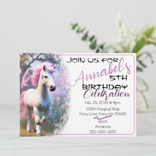 Cute 3D Spirit Pony 20-dagars inbjudan