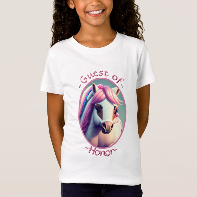 Cute 3D Spirit Pony 2 Guest of Honor T Shirt (Framsida)