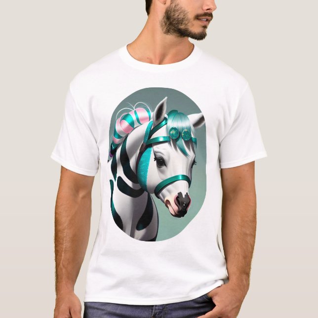 Cute 3d Spirit Pony 7 #2 T Shirt (Framsida)