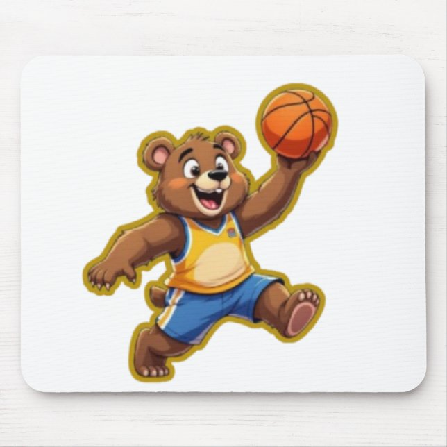 Cute 3D Teddy Bear Playing Basketball – Adorable S Musmatta (Framsidan)