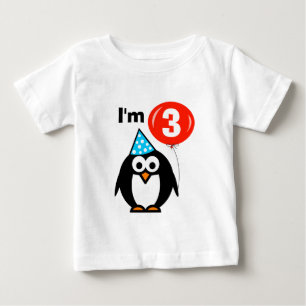 Cute 3rd Birday-skjorta i tre år småbarn T-shirt