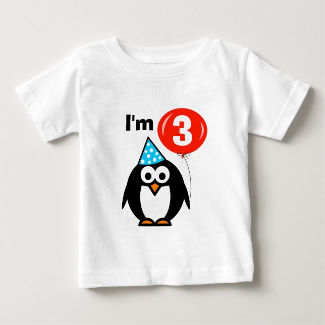 Cute 3rd Birday-skjorta i tre år småbarn T-shirt (Framsida)