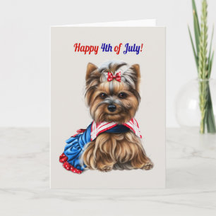 Cute 4:e juli, Schnauzer Puppy Inbjudan