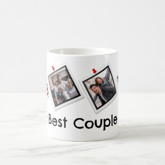 Cute 4 foton med bästa Par-anpassningsbar Kaffemugg