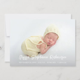 Cute 4 Multi Photo Baby-meddelande Inbjudningar