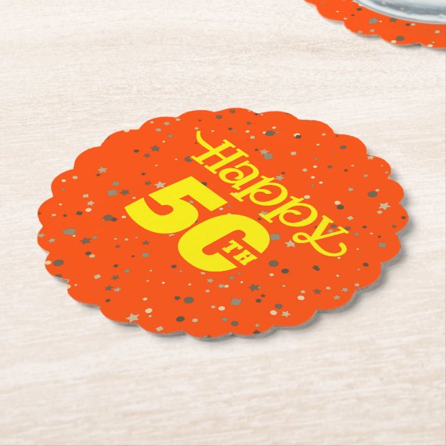 CUTE 50-årsdagen Underlägg Papper (Vinklad)