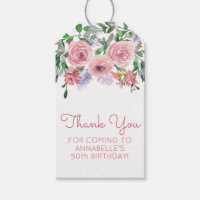 Cute 50:e födelsedag Rosa Blommigt Bouquet Waterco