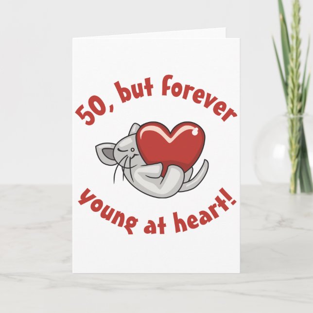Cute 50:e födelsedagsgåvor kort (Framsida)