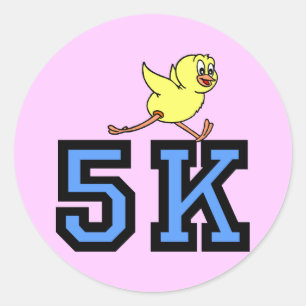 Cute 5 K Runt Klistermärke