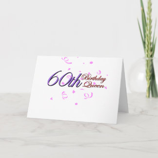 Cute, 60:e födelsedagdrottningen kort