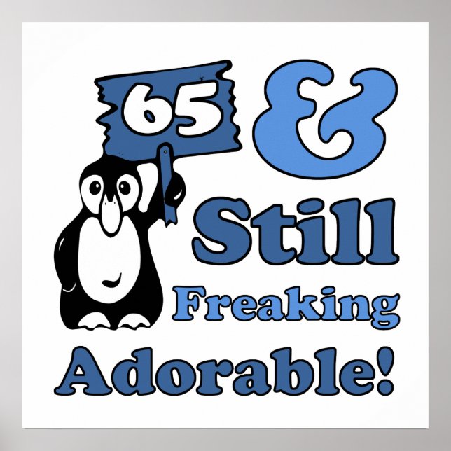 Cute 65e Birday for Women Poster (Framsidan)