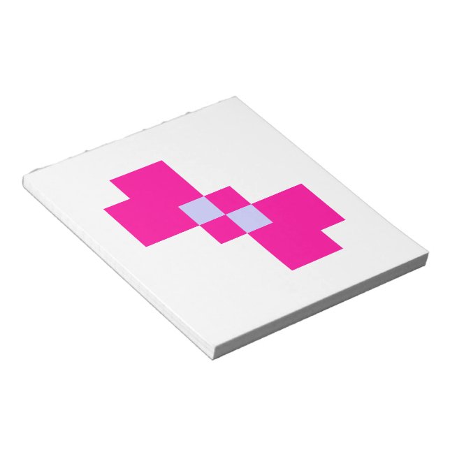 Cute 8-bitars pixelfält anteckningsblock (Vinklad)