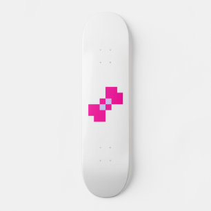 Cute 8-bitars pixelfält mini skateboard bräda 18,7 cm