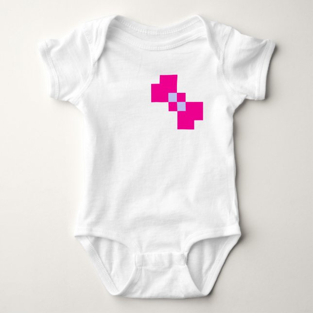 Cute 8-bitars pixelfält t-shirt (Framsida)
