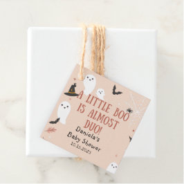 Cute A Little Boo Halloween Baby Shower Gåvor Etiketter