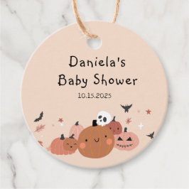 Cute A Little Boo Halloween Baby Shower Gåvor Etiketter