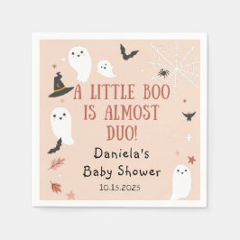 Cute A Little Boo Halloween Baby Shower Pappersservett