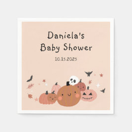 Cute A Little Boo Halloween Baby Shower Pappersservett