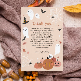 Cute A Little Boo Halloween Baby Shower Tack Kort