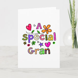 Cute a Speciell GRAN Hälsning-textuttryck Kort
