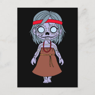 Cute Aboriginal Australian Zombie Vykort